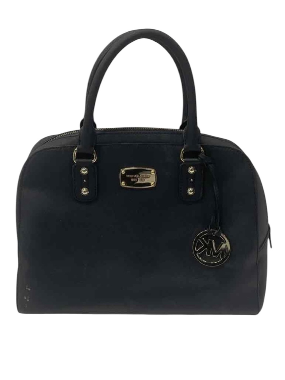 4510 Michael Kors Black Dome Satchel Bag